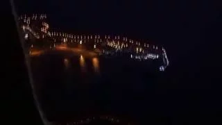 Caleta de Fuste, Fuerteventura from plane at night (Spain)