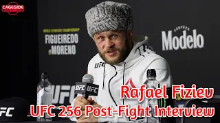 Rafael Fiziev Wants to Enjoy Vacation; Talks Conor McGregor Shout Out | UFC 256