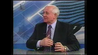 Михаил Горбачев гость прямого эфира ТВ2. 21 февраля 2000 года