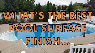Did I Just Find The BEST Swimming Pool Surface | Pebble Tec and Pebble Sheen