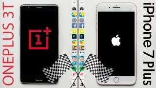 OnePlus 3T vs. iPhone 7 Plus Speed Test