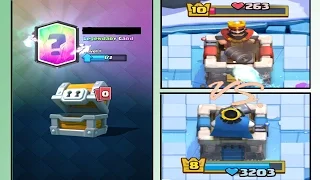 WE GOT A LEGENDARY FROM A GIANT CHEST?! - Clash Royale - LEVEL 8 vs. LEVEL 10