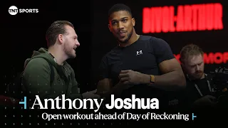 Anthony Joshua showcases INCREDIBLY SHORT Open Workout ahead of #DayOfReckoning 👀🇸🇦