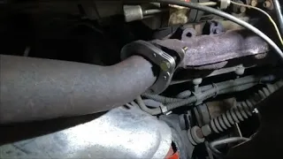 Fixing Exhaust with Split Flange. Bolting Muffler to Header! DIY