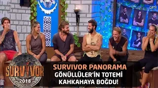 Gönüllüler'in kahkahaya boğan totemi! "Çivi tam ortaya gelecek" | Survivor Panorama