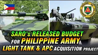 GOOD NEWS!!! DBM SARO's RELEASED BUDGET FOR LIGHT TANK & WHEELED APC FOR PHILIPPINE ARMY