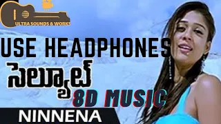 Salute Songs | Ninnena Nenu Video Song | Vishal, Nayanthara | IN 8D by ultra sounds and works