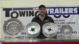 How to measure a PCD on a 4 stud trailer wheel