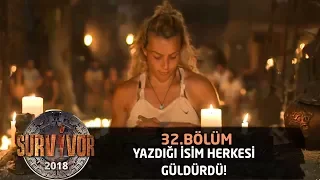 Funda, elenmesini istediği ismi böyle yazdı... | 32. Bölüm | Survivor 2018