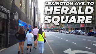 Walking NYC : Lexington Avenue & 59th Street to 34th Street - Herald Square (September 5, 2021)