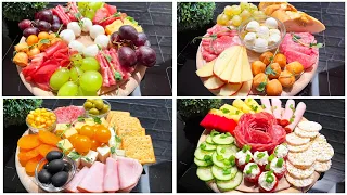 SNACK PLATE for your guests! 4 options for a beautiful serving of cheeses and meat for the holiday!