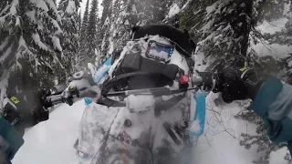 Polaris 850 RMK POV Backcountry Snowmobiling