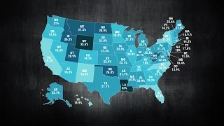 Animated map shows the gender pay gap in every state