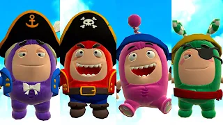 Oddbods Turbo Run - Captain Jeff, Pirate Fuse, Pirate Newt and Pirate Zee