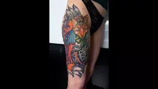 Татуировка Кицунэ - японский лис / Kitsune Tattoo