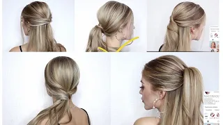 5 ЛЕГКИХ ПРИЧЕСОК ЗА МИНУТУ НА КАЖДЫЙ ДЕНЬ | 5 RUNNING LATE HAIRSTYLES YOU NEED TO TRY