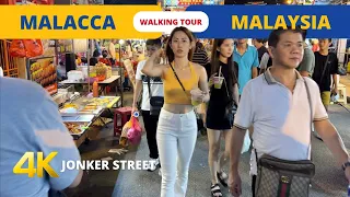 Malaysia Street Food Melaka 🇲🇾 Jonker street WALK