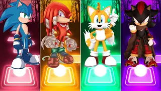 Sonic - Knuckles - Tails - Shadow || Tiles Hop EDM Rush