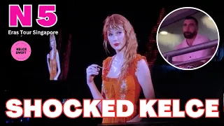 Travis Kelce REACTS to Taylor Swift RECEIVING the LOUDEST applause from Singapore crowd on Night 5