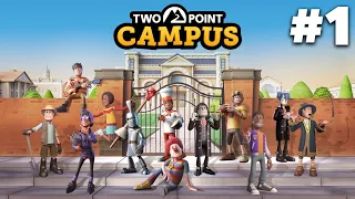 TWO POINT CAMPUS Gameplay Walkthrough Part 1 - RUNNING A UNIVERSITY