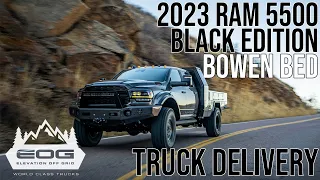 2023 RAM 5500 Black Edition with Bowen Customs Bed - Truck Delivery