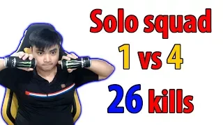 RIP113 solo squad 1 vs 4 l 26 kills