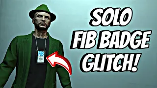 (SOLO) FIB Badge Glitch on Any outfit | GTA Online