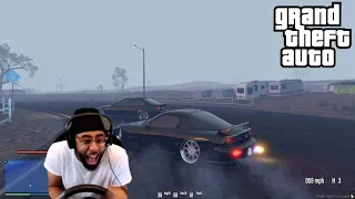 DRIFTING IN GTA ON A WHEEL SHOULDN'T BE THIS GOOD!!! Pt. 2