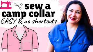 SHORTCUTS? OK, but let's sew it FOR REAL. Traditional Camp Collar. You can do it 💪🏼