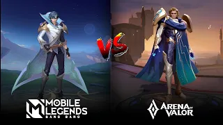 Mobile Legends vs Arena of Valor : Comparison Heroes 2024