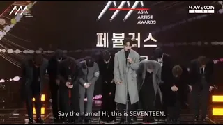 #SEVENTEEN  for winning AAA Fabulous Award today at 2021 Asia Artist Awards! 💎