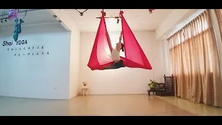Aerial yoga aerial dance 空中瑜伽 空瑜舞韵 展布篇 展布劈腿