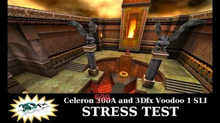 Quake 3 Stress Test on Hardcore with 3Dfx Voodoo 1 SLI *FAIL*