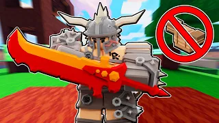 Barbarian Kit With No Armor PRO Gameplay (Roblox Bedwars)