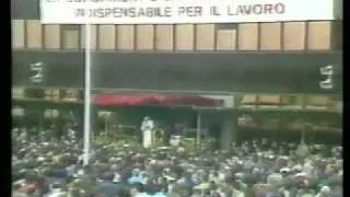 Ricordo della visita di Papa Giovanni Paolo II
