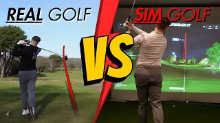 REAL GOLF vs SIM GOLF | Which one is EASIER and WHY?