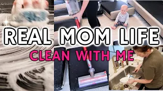 MOM LIFE CLEAN WITH ME | Speed CLEANING Motivation  | HOMEMAKING
