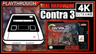 Contra III (3) (1992) | Wranker 4K NES Real Hardware Playthrough | Retrotink 4K