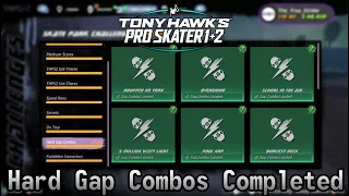 Tony Hawk's Pro Skater 1+2 - All Hard Gap Combos Challenges