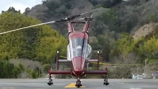 Kaman K MAX External Cargo Load Helicopter With Two Crossing Rotors