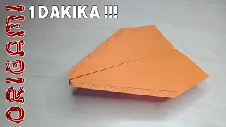 1 Dakikada Uzun Uçan Kağıt Uçak Nasıl Yapılır