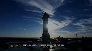 Starship SN8 - Raptor Abort (Dec 8th)