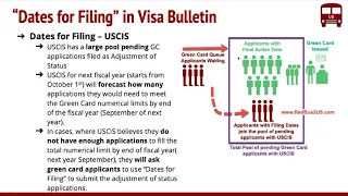 Visa Bulletin - Dates of Filing vs. Final Action Dates Differences ? How do they work ? USCIS, NVC?