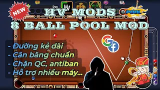 Hướng dẫn Cách Hack 8 Ball Pool FREE Cực ngon Đường kẻ dài, cân băng, chặn quảng cáo,... | HV MODS