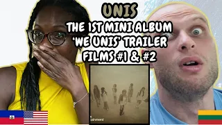 REACTION TO UNIS (유니스) - The 1st Mini Album 'WE UNIS' Trailer Film #1 & #2 | FIRST TIME WATCHING