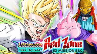 MAJIN BUU SAGA RED ZONE EX Mission B & C with F2P Team (7 Turns, MBS Team)