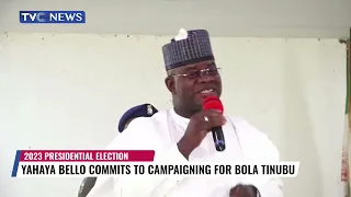 WATCH: Yahaya Bello Promises to deliver "100%" Votes for Tinubu-Shettima in Kogi State