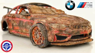 Restoration Damaged BMW M4 GTS | Restore and Custom diecast model cars