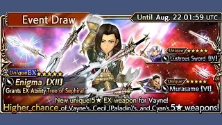 Dissidia Final Fantasy: Opera Omnia - Vayne EX Banner Draw Pulls