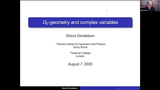 8th PRCM: Simon Donaldson, G_2 geometry and complex variables (plenary)